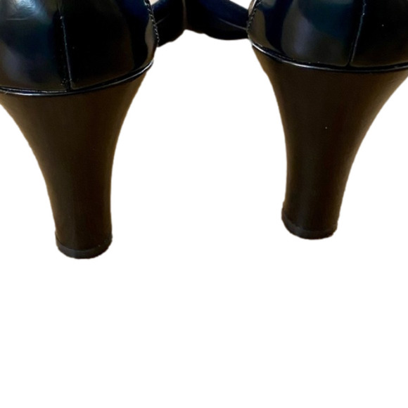 ANNE KLEIN Shoes Ankle Strap Black Patent Leather 3” Heel Womens Siz… - Picture 8 of 10